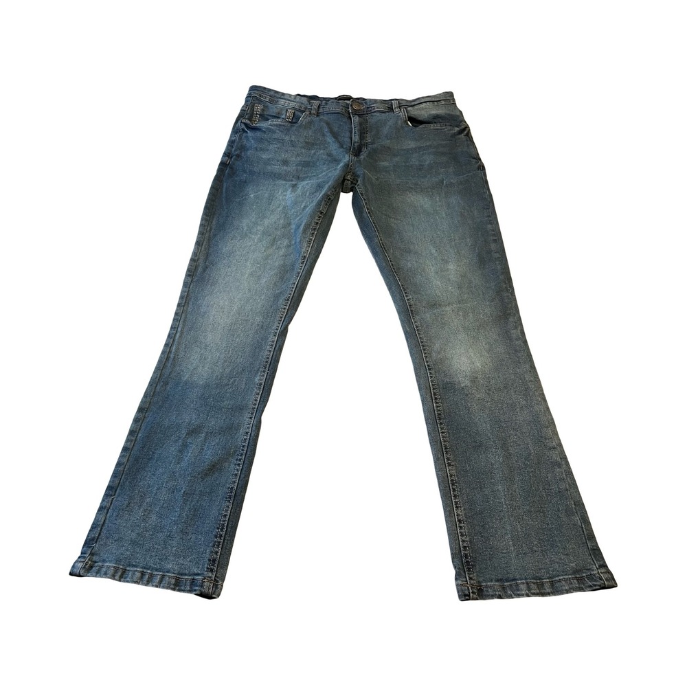 Eddie Bauer Mens Straight Leg Stretch Denim Jeans Blue Medium Wash 36